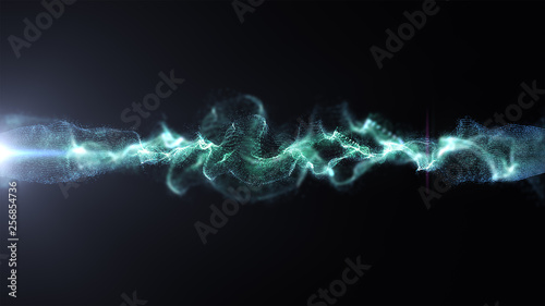 Abstract Particles Background/ Illustration of an abstract background with beautiful glowing particles