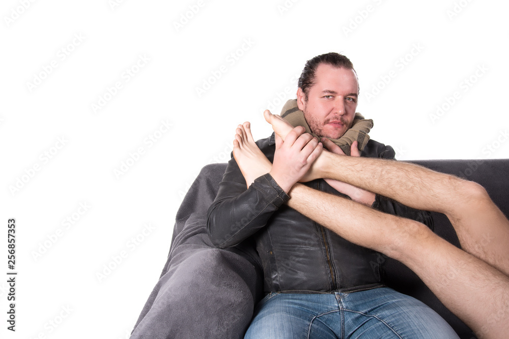 Love, romance and gay relationships. Two attractive guys at home. Love, romance and gay relationships. Two attractive guys at home.