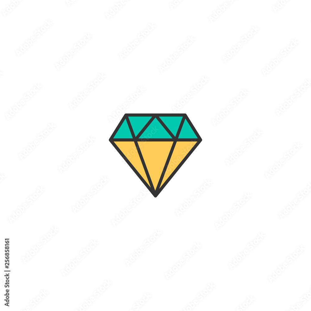 Diamond icon design. Essential icon vector design Diamond icon design. Essential icon vector design