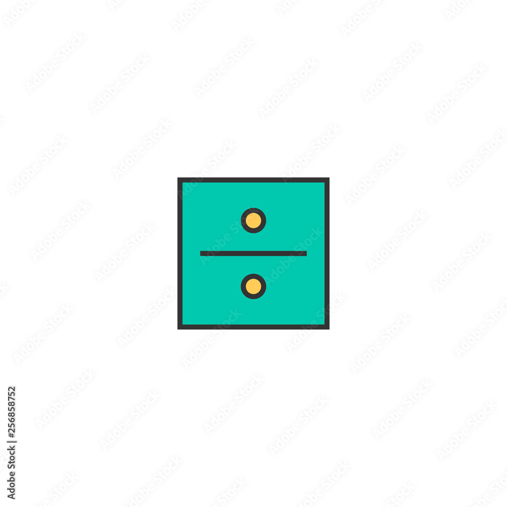Divide icon design. Essential icon vector design Divide icon design. Essential icon vector design