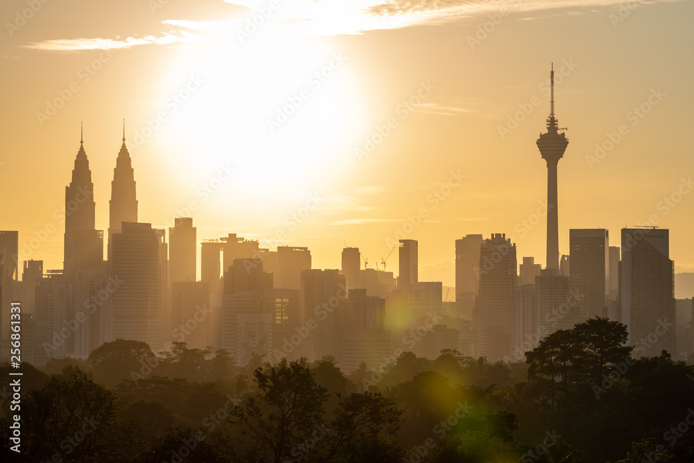 Skyline of Kuala Lumpur, Malaysia during sunrise Skyline of Kuala Lumpur, Malaysia during sunrise
