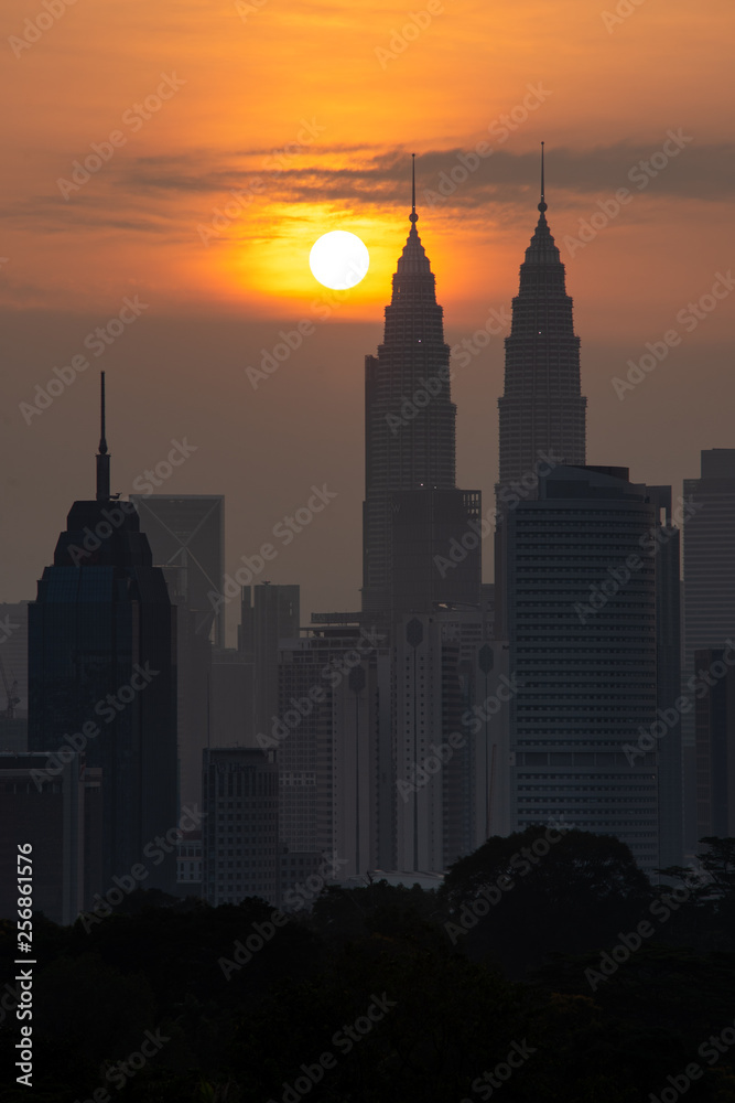 Skyline of Kuala Lumpur, Malaysia during sunrise Skyline of Kuala Lumpur, Malaysia during sunrise