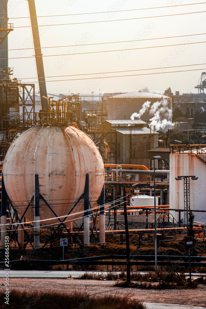 Petrochemical and industries. Appearance of refinery. Petrochemical and industries. Appearance of refinery.