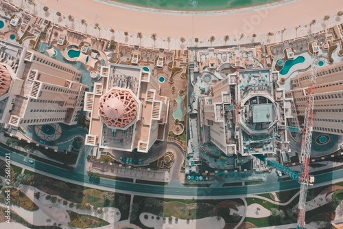 New luxury skylines in Pearl-Qatar, aerial view, Doha, Qatar