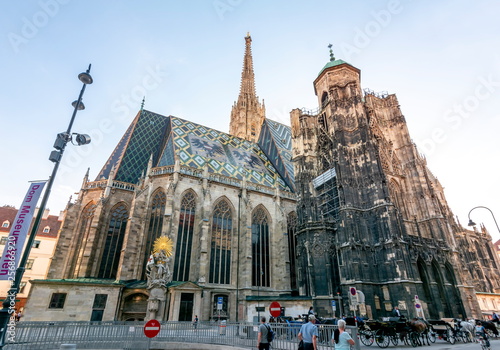 St. Stephen's Cathedral in center of Vienna, Austria