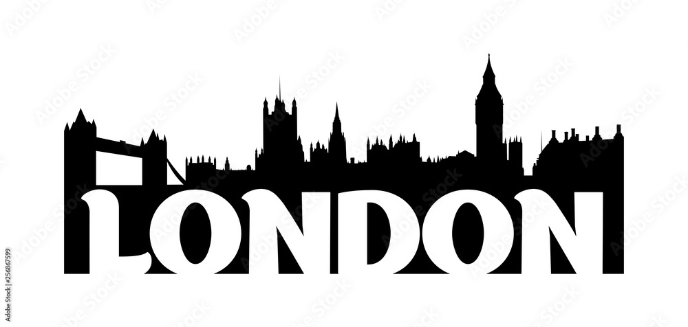London skyline illustration