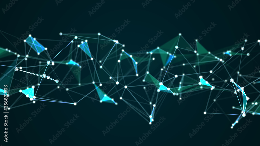 Abstract futuristic molecule structure blue color digital technology graphic illustration. Computer internet network connection concept. Abstract futuristic molecule structure blue color digital technology graphic illustration. Computer internet network connection concept.