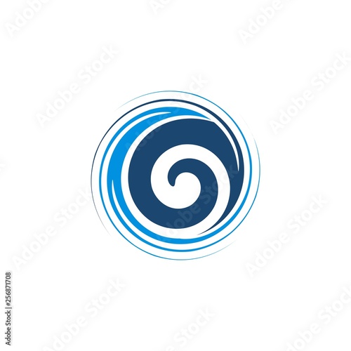 illustration spiral abstract logo vector