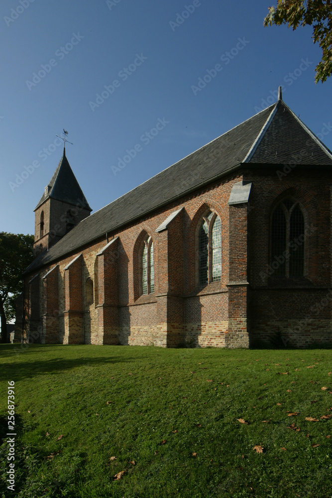 Church Ruinerwold Drente Netherlands. Middle ages