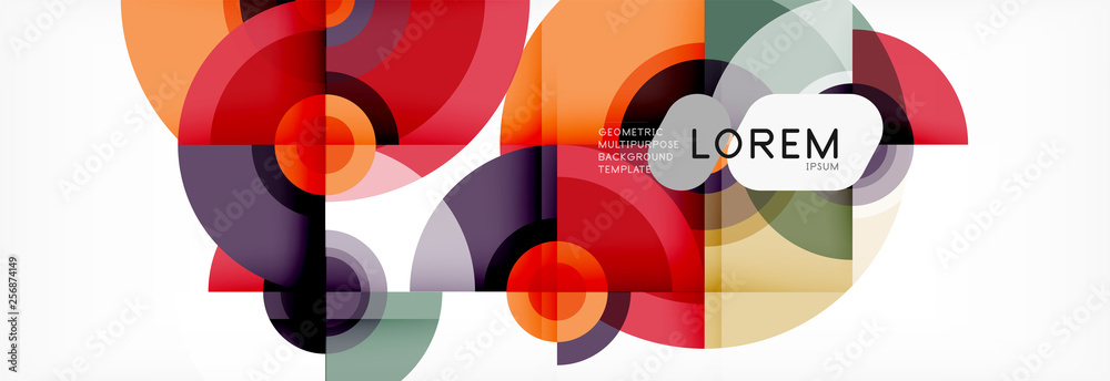 Circle geometric composition abstract background design, cover, template, brochure, flyer. Circle geometric composition abstract background design, cover, template, brochure, flyer.