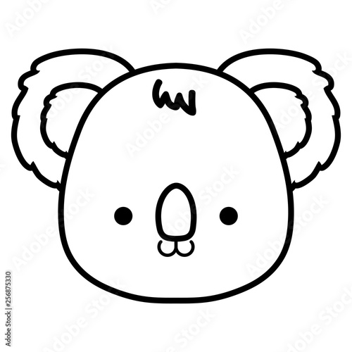 cute and little koala character