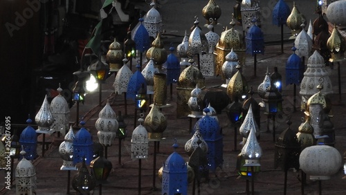 Roof with lamps, Marrakesh