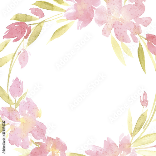 Fototapeta Naklejka Na Ścianę i Meble -  Flowers watercolor illustration. Mother s Day, wedding, birthday, Easter, Valentine s Day.