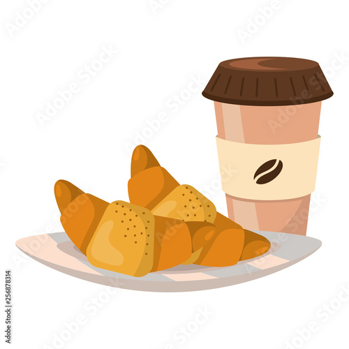 delicious tasty breakfast cartoon