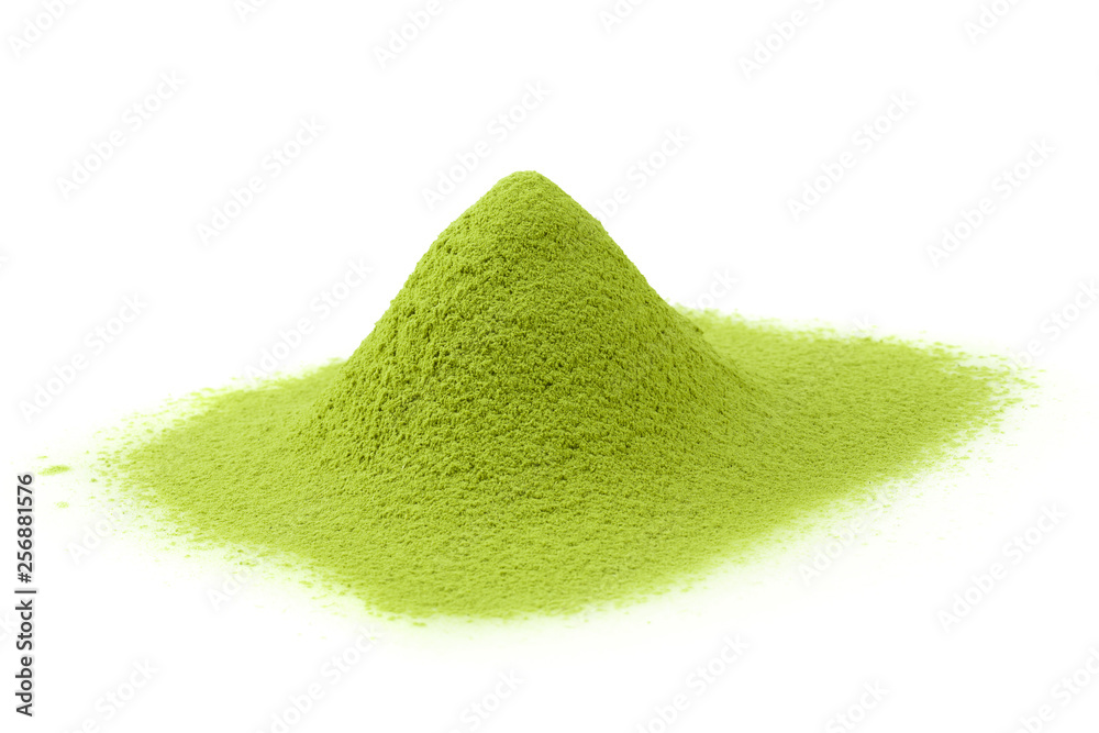 Fototapeta premium matcha powder green tea isolated on a white background