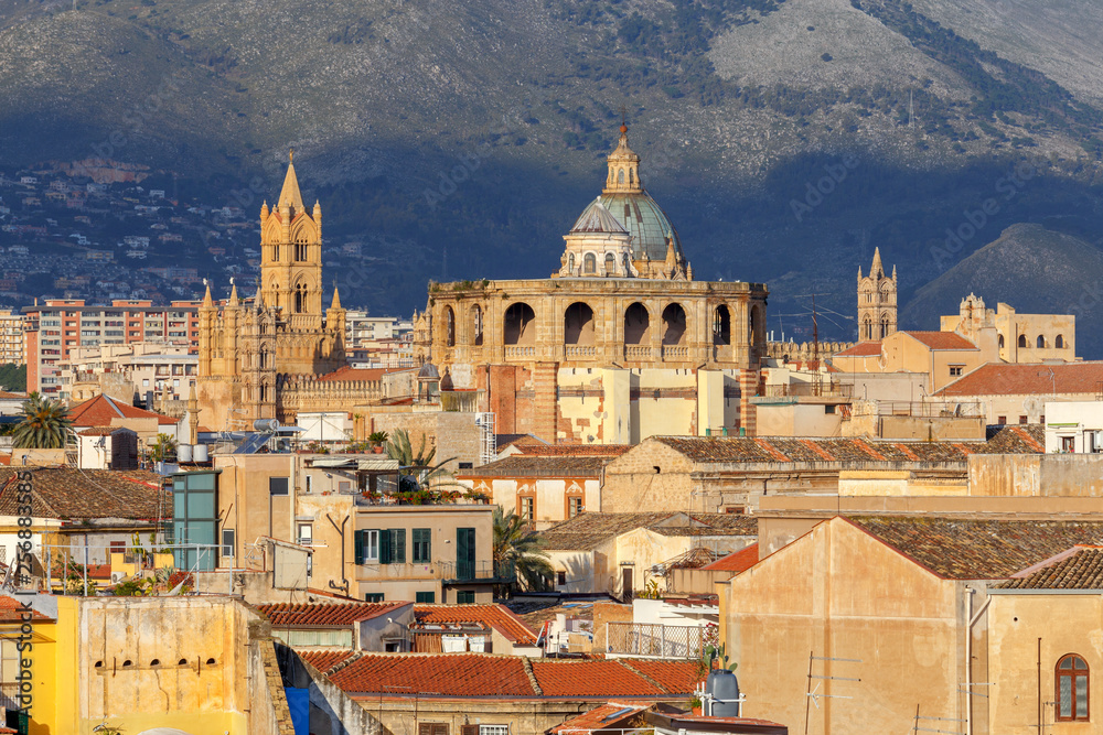 Palermo. Aerial view of the city.