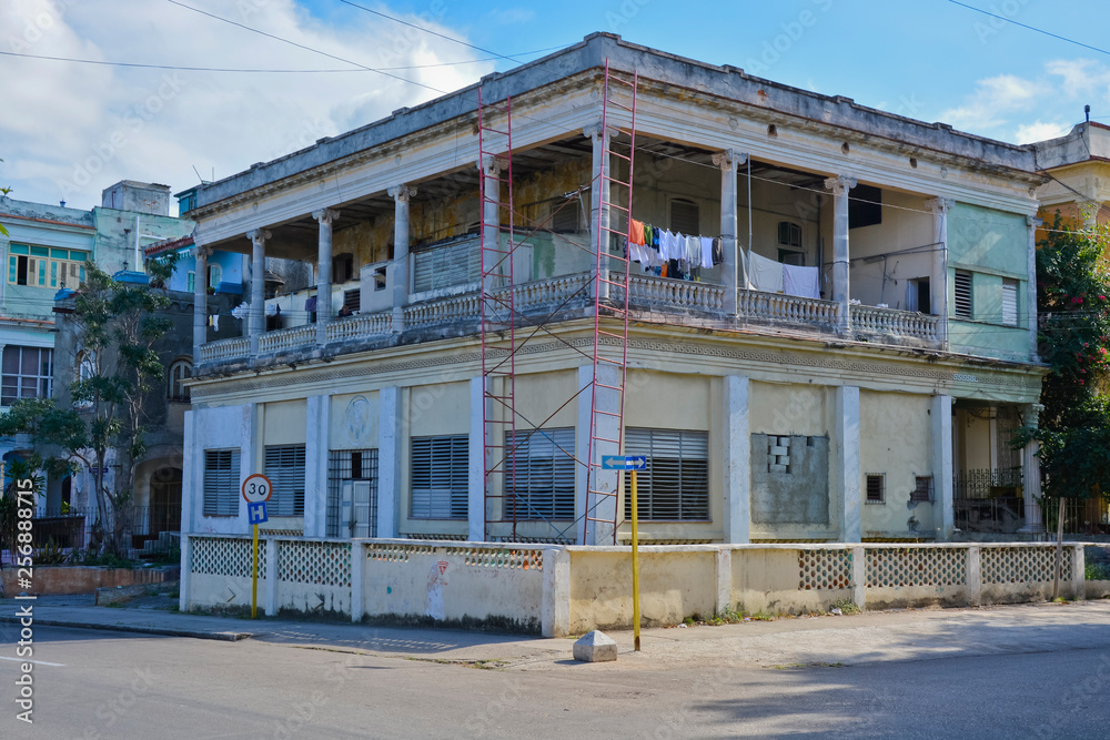 Stadtansicht, Straßenszene, Vedado, Havanna, Kuba