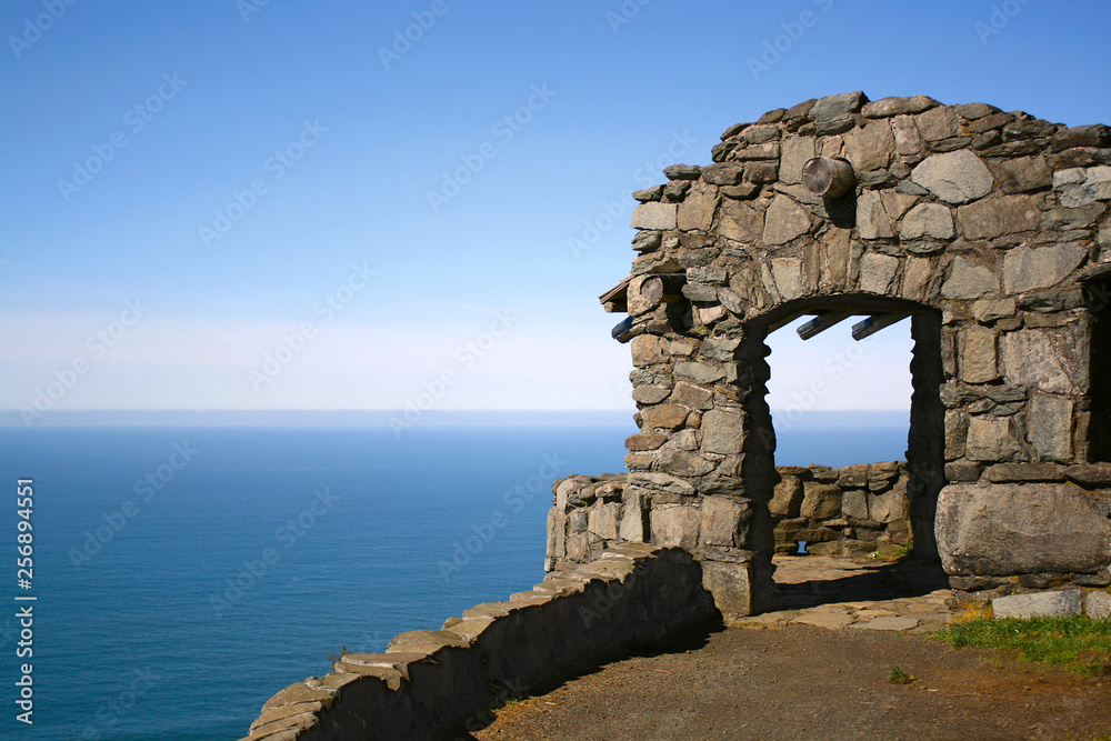 Stone Arch Beside the Ocean