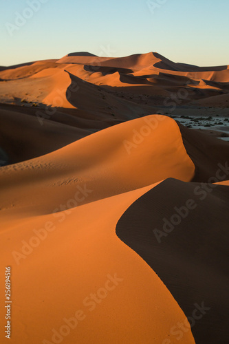 Fototapeta Naklejka Na Ścianę i Meble -  Sand dune abstract taken in Sossusvlei, Namibia