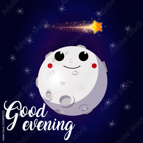 smiling moon