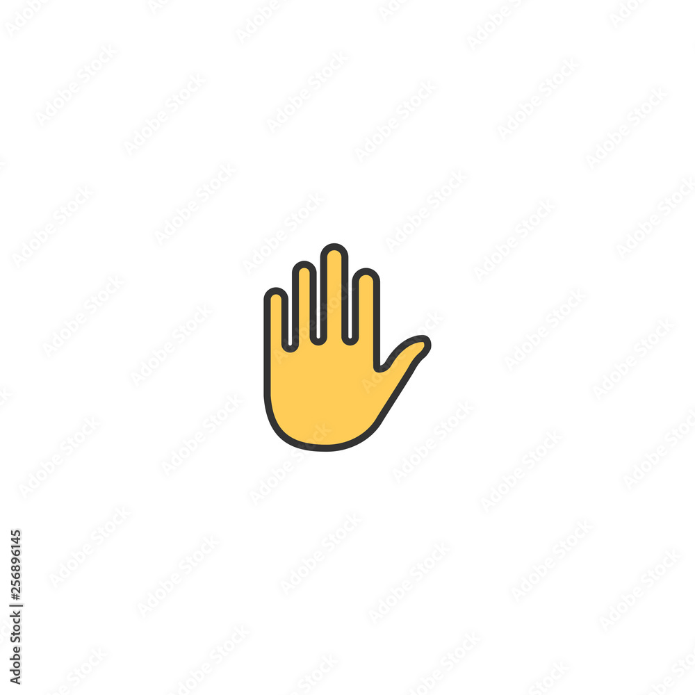 Obraz premium Hold icon design. Essential icon vector design