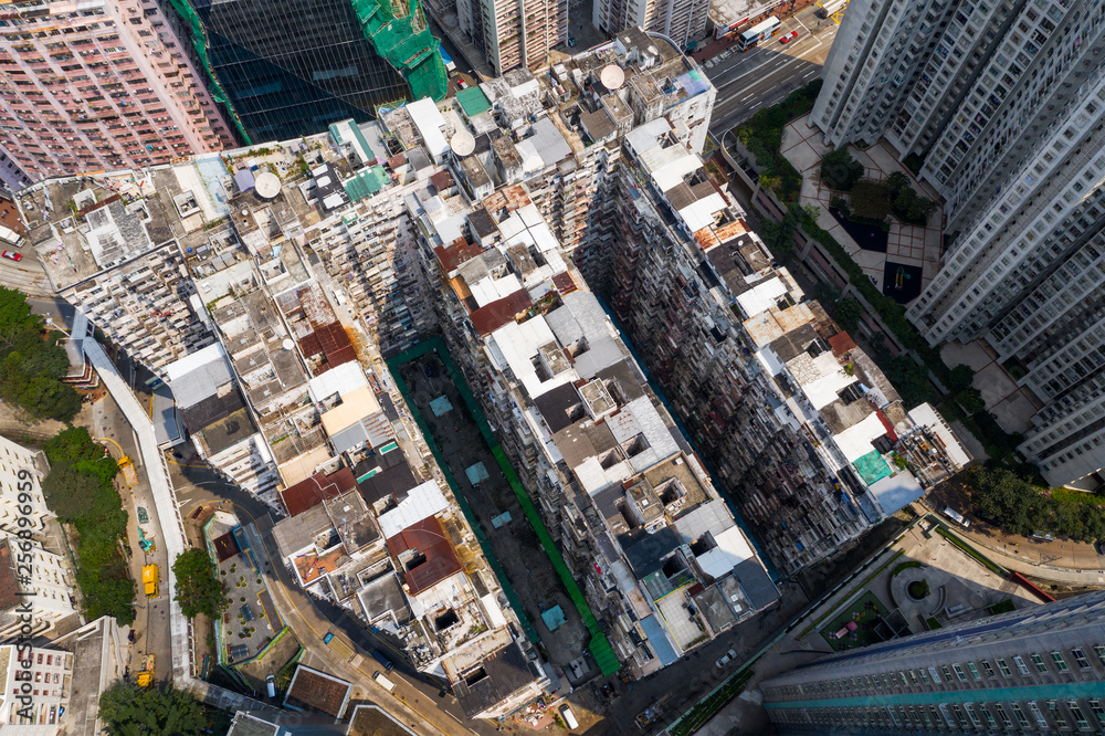 Naklejka premium Hong Kong residential district