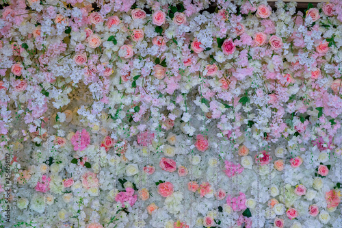 Beautiful flowers background for wedding scene Decoration © subinpumsom
