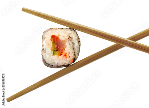 sticks keep sushi roll