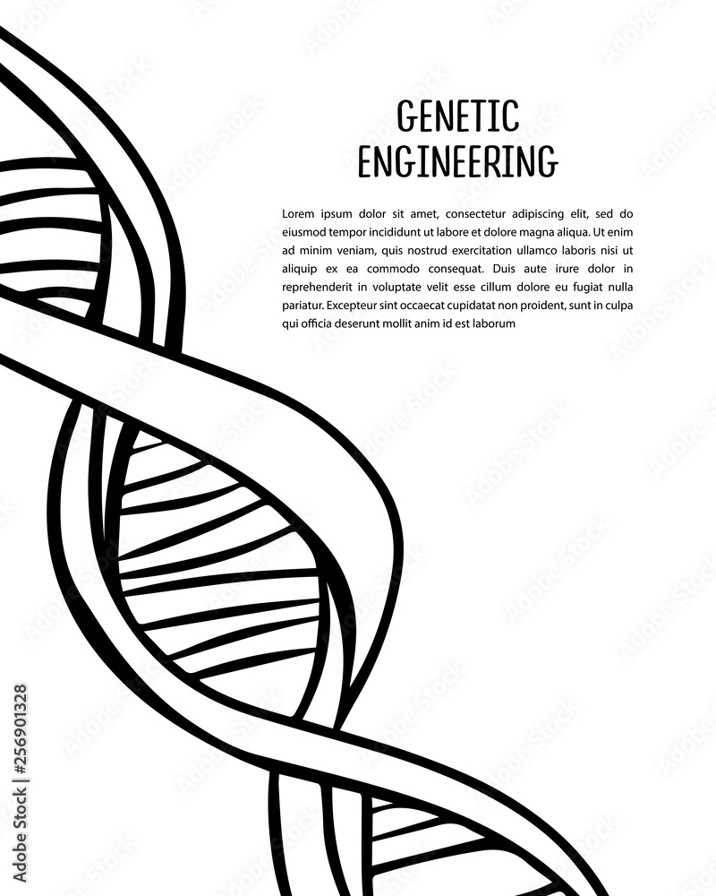 Black, white vector dna icon isolated on background. Unique abstract art with lettering, typescript for card, website, banner, flyer, poster. Medicine, chemistry, biology, genetic engineering Black, white vector dna icon isolated on background. Unique abstract art with lettering, typescript for card, website, banner, flyer, poster. Medicine, chemistry, biology, genetic engineering