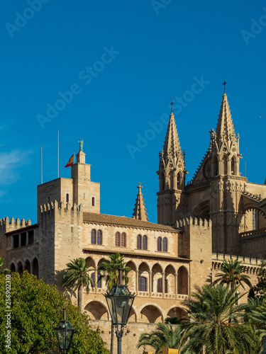 The Cathedral of Santa Maria of Palma, more commonly referred to as La Seu, is a Gothic Roman Catholic cathedral located in Palma, Majorca, Spain.