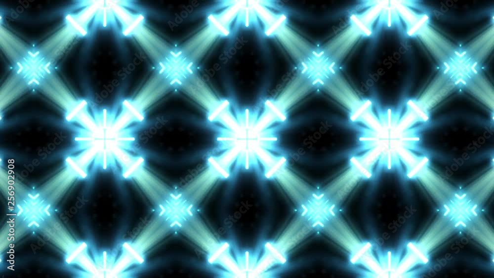 Ultra Music Festival Kaleidoscope box background Hypnotic box stage visual loop wall colorful motion background Disco spectrum light concert spot bulb Abstract box multicolored motion graphic box wall