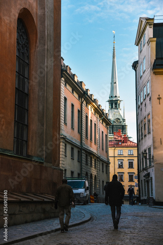 Street in Gamla Stan in Stockholm, Sweden