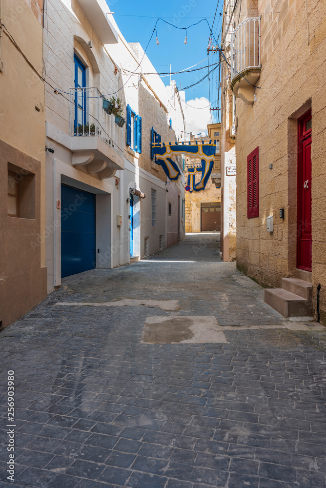 Caratteristico vicolo Maltese nella città di Rabat