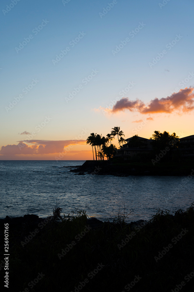 Hawaii Coastline Sunset