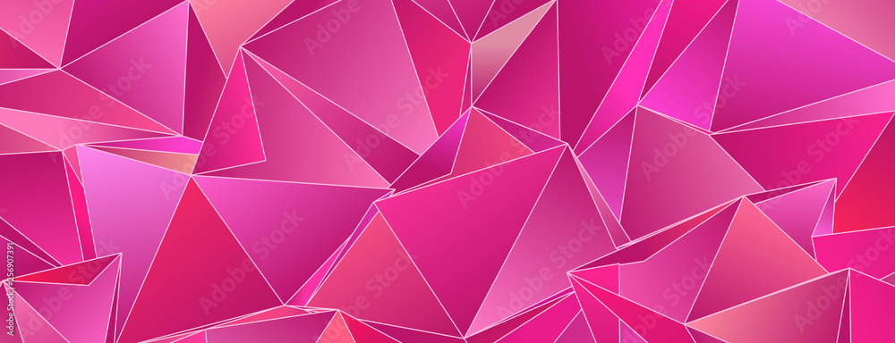 Obraz premium Abstract Low-Poly triangular modern background