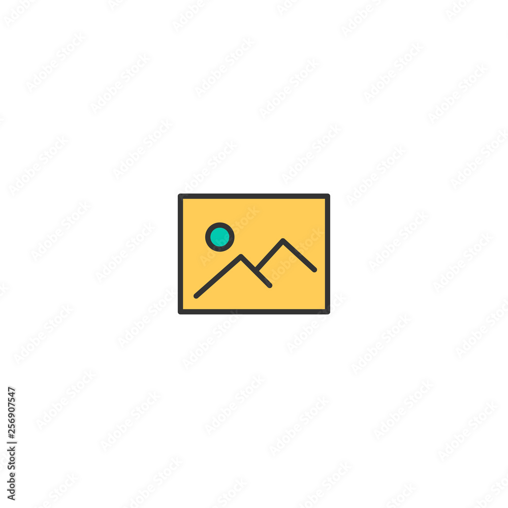 Picture icon design. Essential icon vector design Picture icon design. Essential icon vector design