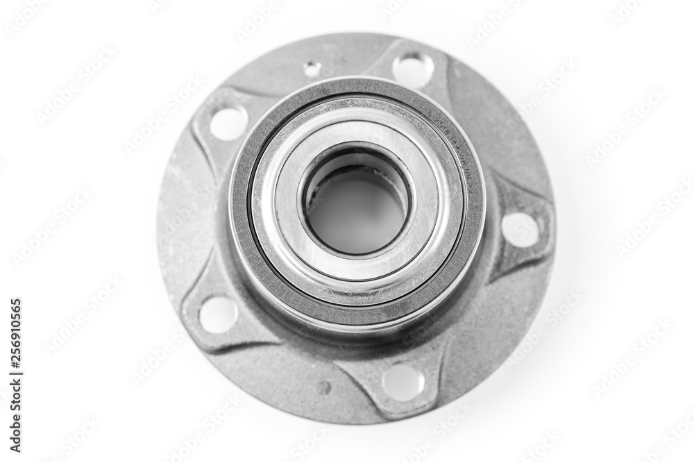 wheel hub bearing auto parts isolated on white background wheel hub bearing auto parts isolated on white background