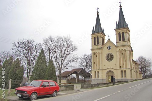 Church in Tekije near Novi Sad in Serbia