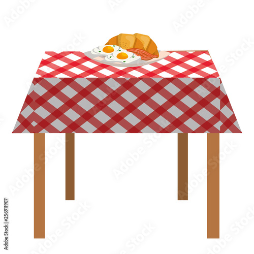 delicious tasty breakfast cartoon