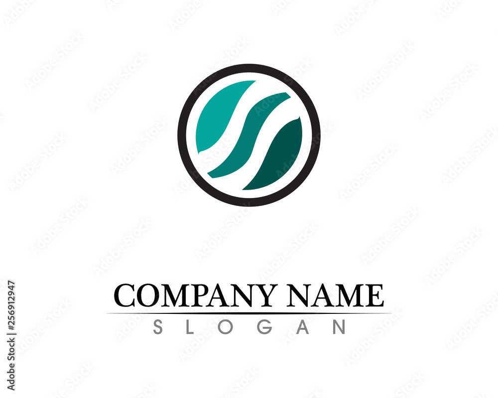 Business corporate letter P logo design vector