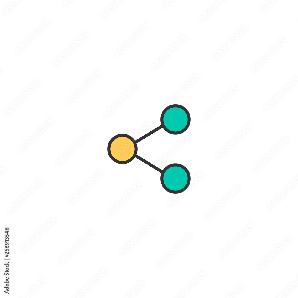Share icon design. Essential icon vector design Share icon design. Essential icon vector design