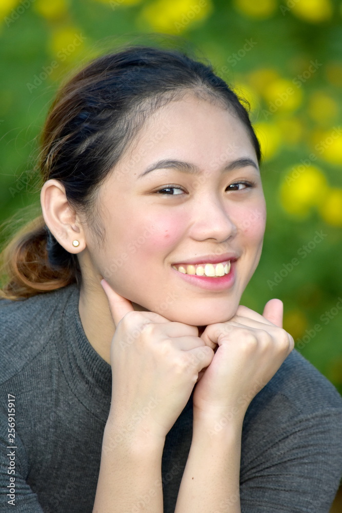 Smiling Young Filipina Female