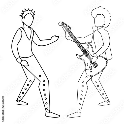 couple of musicians characters