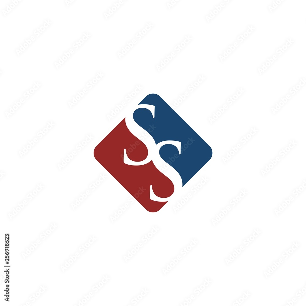 SS letter logo vector