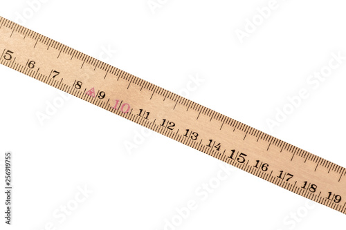 Billede på lærred Close up of a yardstick