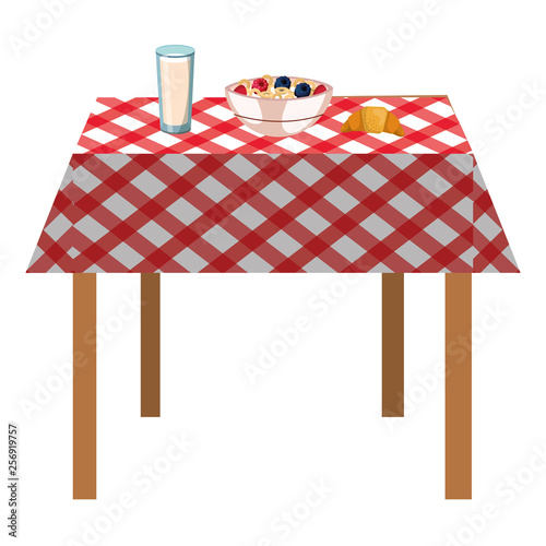 delicious tasty breakfast cartoon