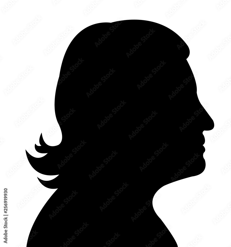 a woman head silhouette vector a woman head silhouette vector