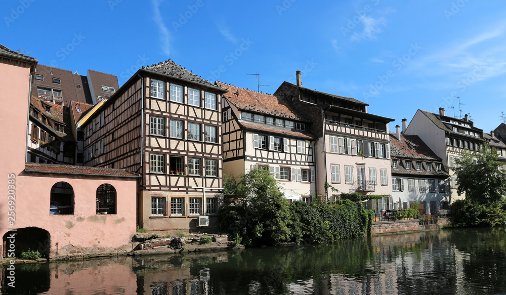 Strasbourg - France- scenic old town houses by the river