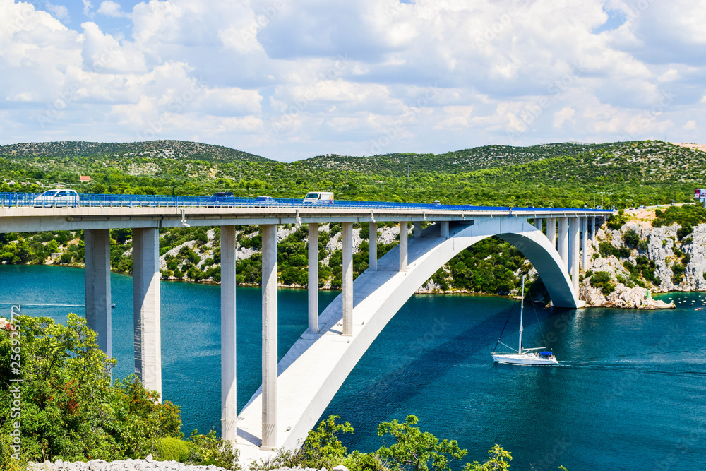 The Krka Bridge in Croatia.