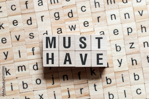 Must have word concept